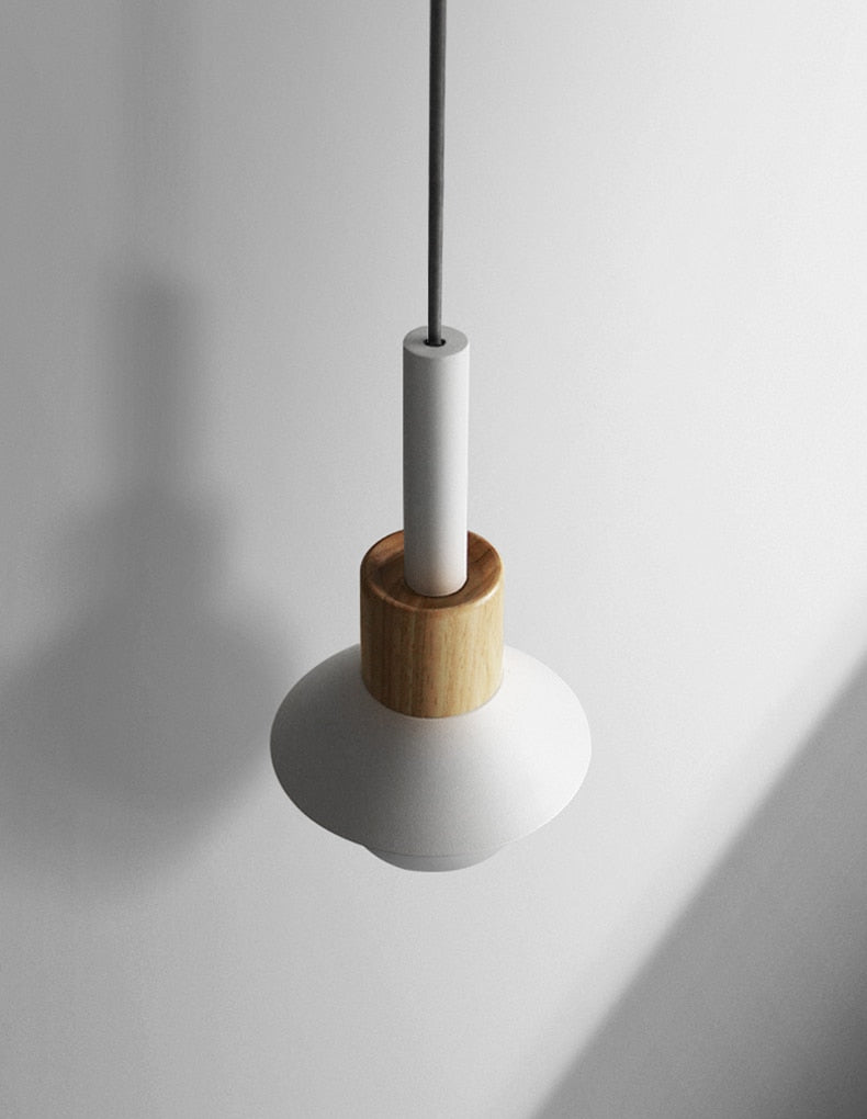 Novaro metalen en houten hanglamp