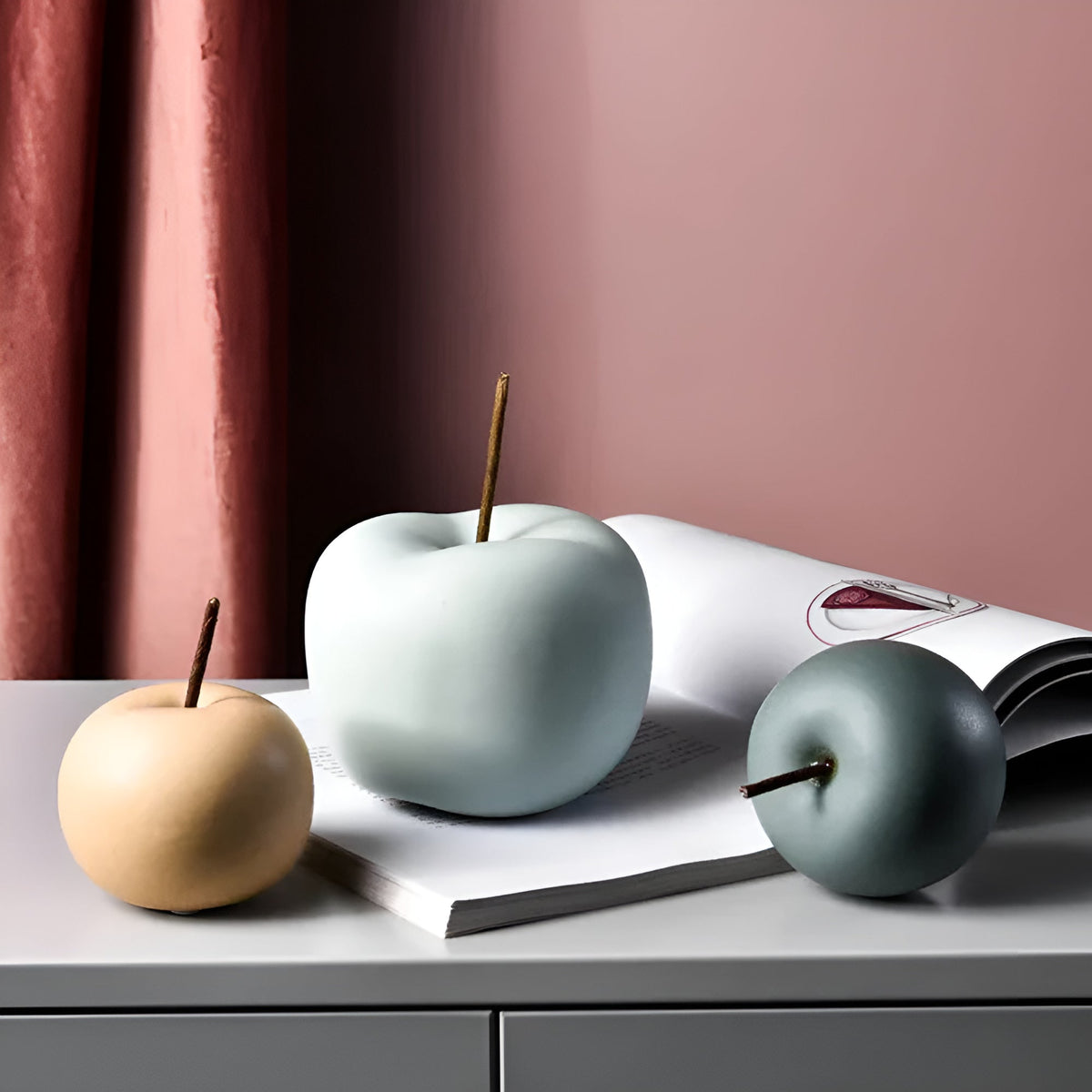 Aurea appel keramisch ornament