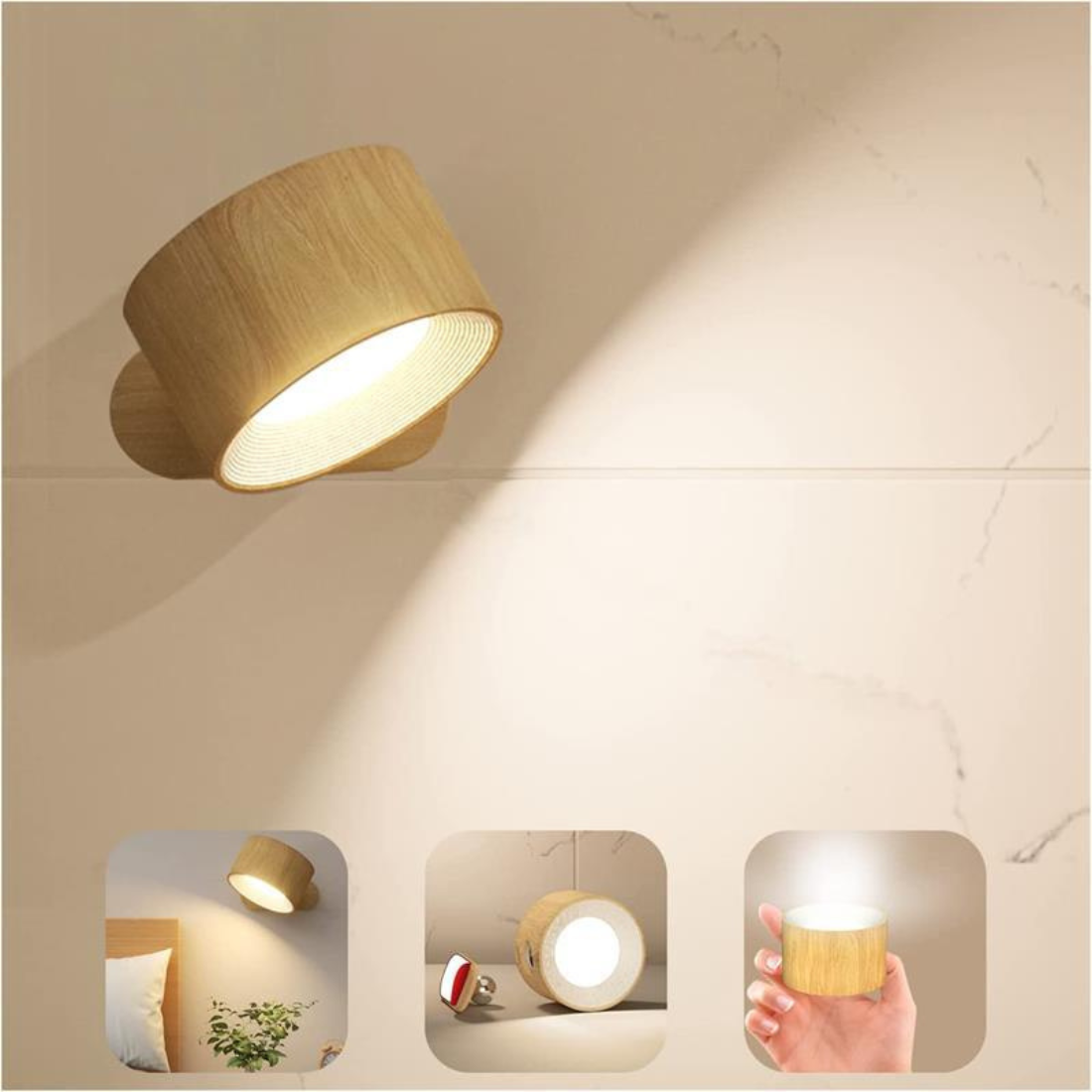 LumaSphere draadloze wandlamp