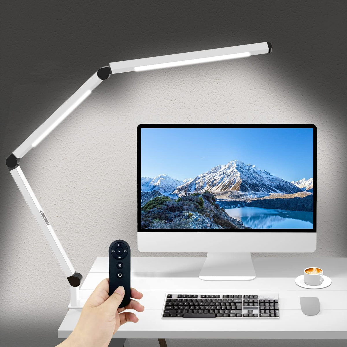LumiFlex dubbele LED bureaulamp