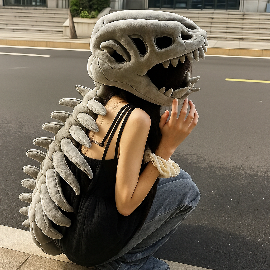 Dino Skelet Kostuum voor Kinderen