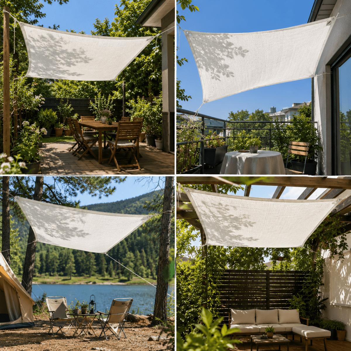 Universeel schaduwdoek voor tuin en balkon