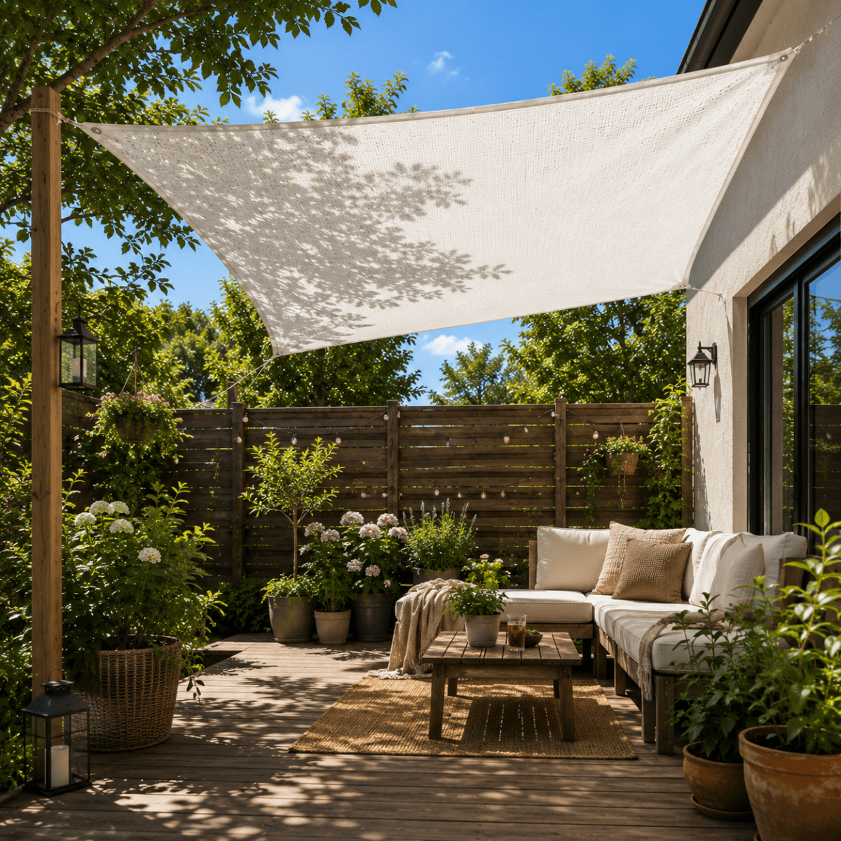 Universeel schaduwdoek voor tuin en balkon