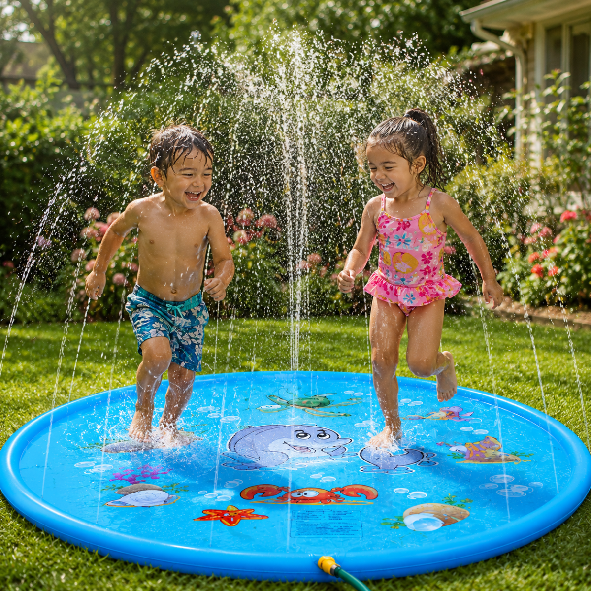 SplashCircle opblaasbare waterspeelmat
