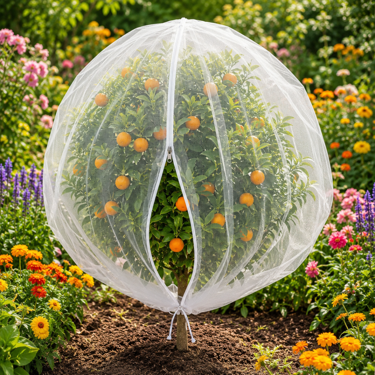 Fruitveil trekkoord beschermzakken voor fruitbomen