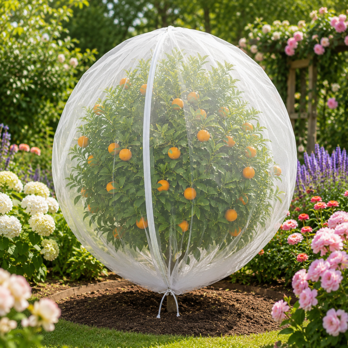 Fruitveil trekkoord beschermzakken voor fruitbomen