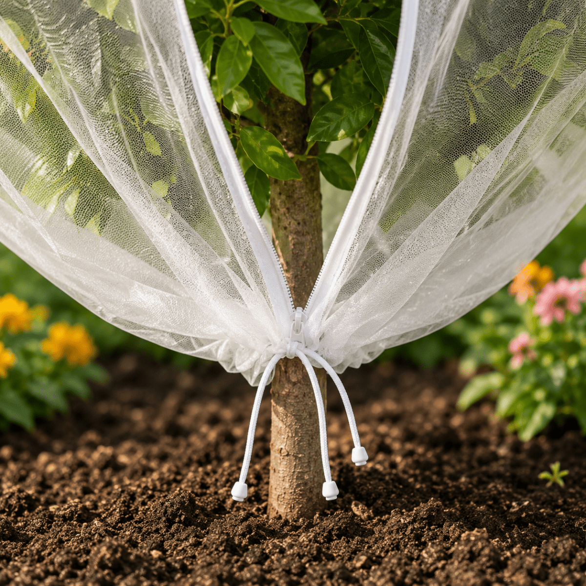 Fruitveil trekkoord beschermzakken voor fruitbomen