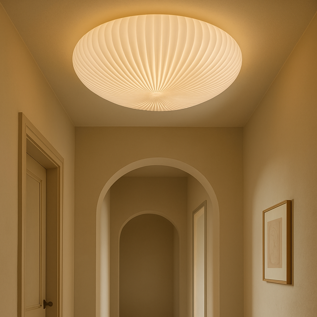Roby plissé LED-plafondlamp