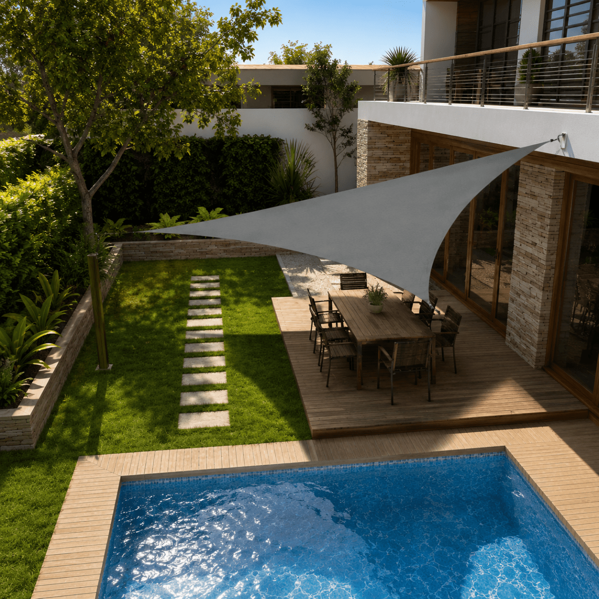 UV-beschermend zonnezeil voor tuin en terras