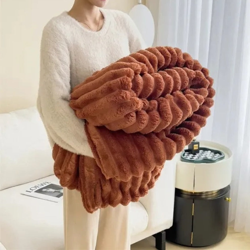 Pluche Vier-Seizoenen Fleece Deken