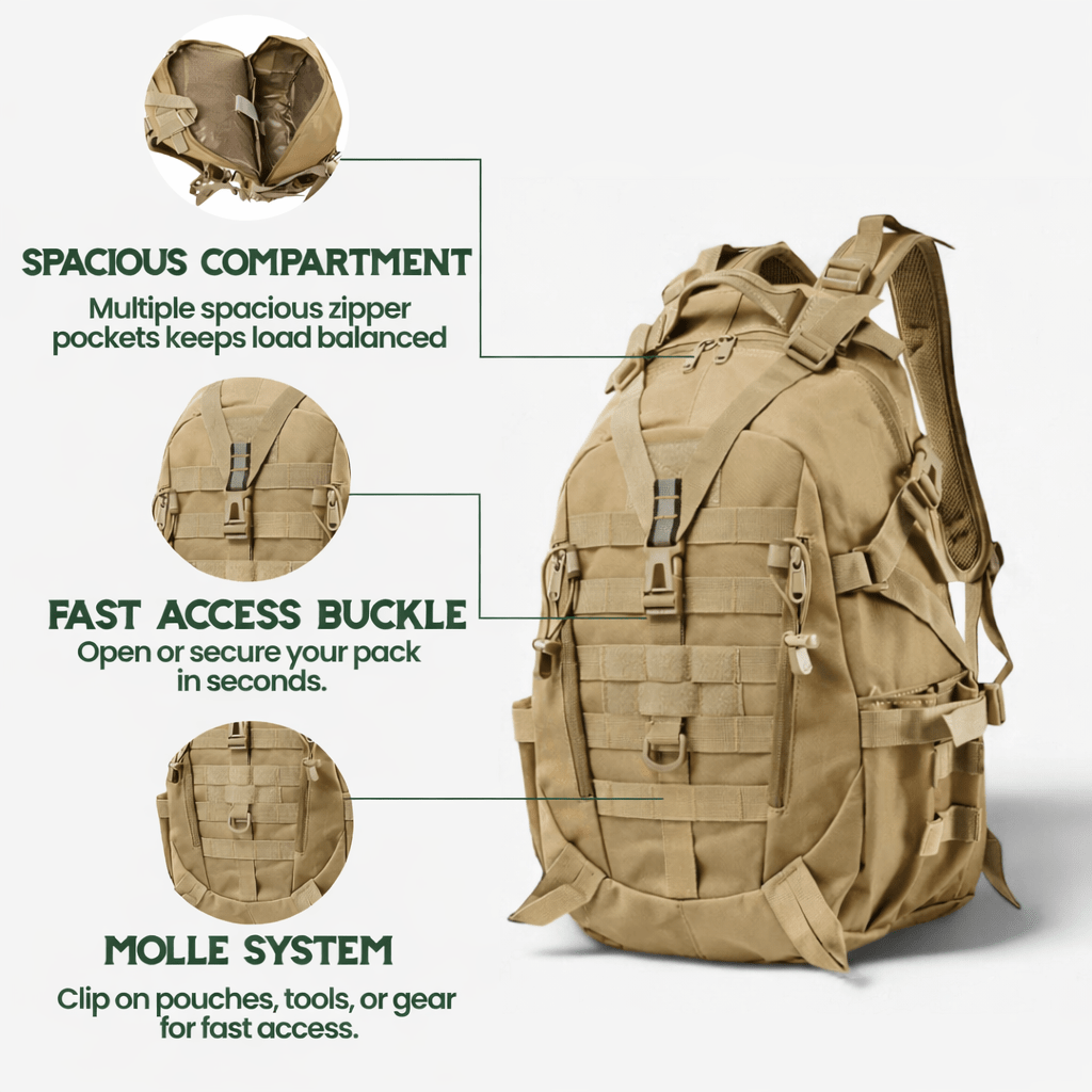 Tactische outdoor rugzak 40L