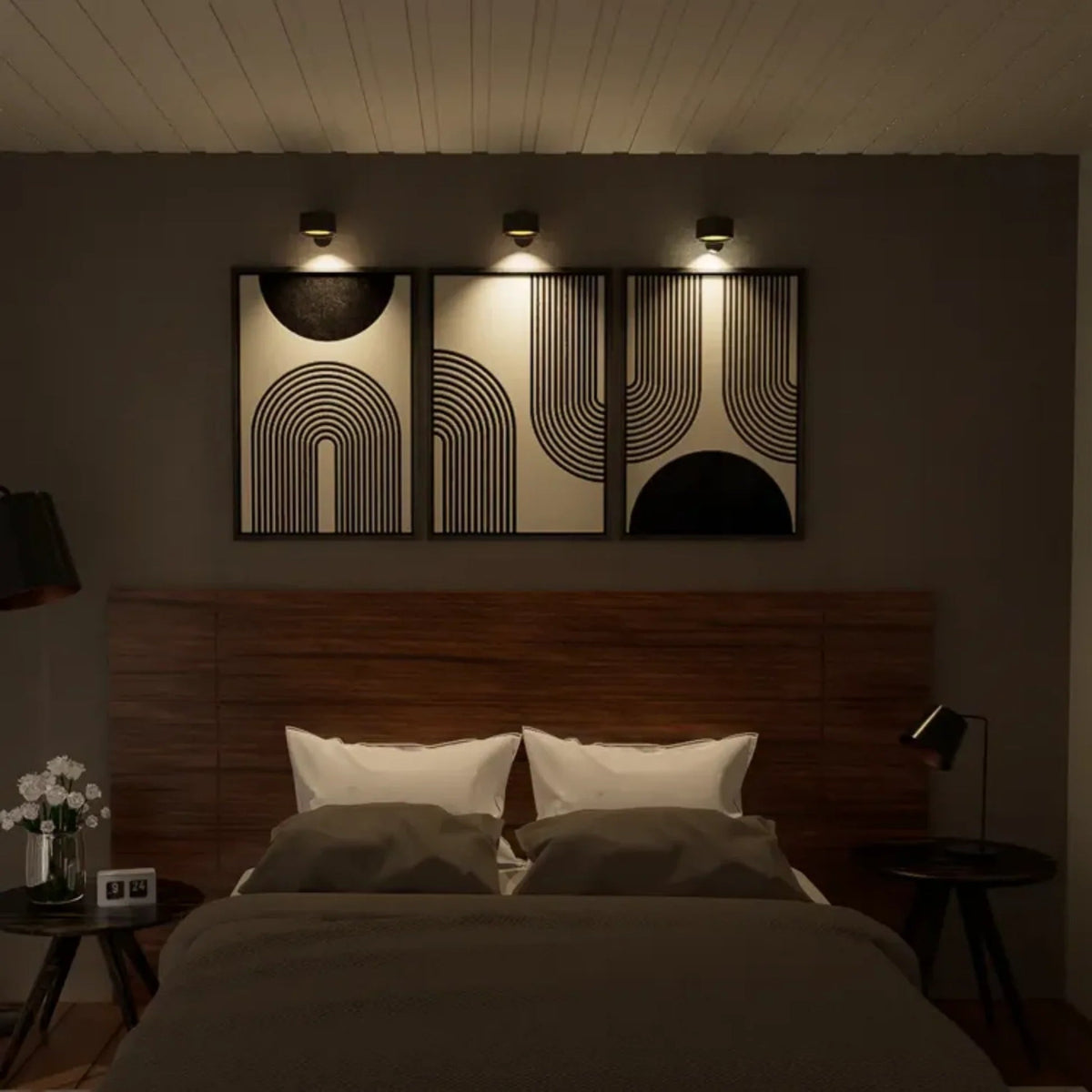 Dimbare Wandlamp met 360° Rotatie