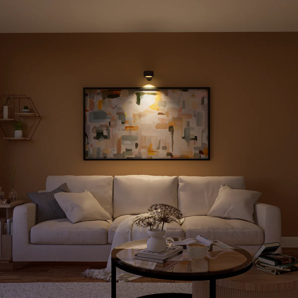 Dimbare Wandlamp met 360° Rotatie