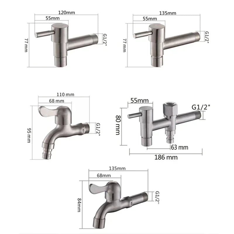 Premium rvs buitenkraan