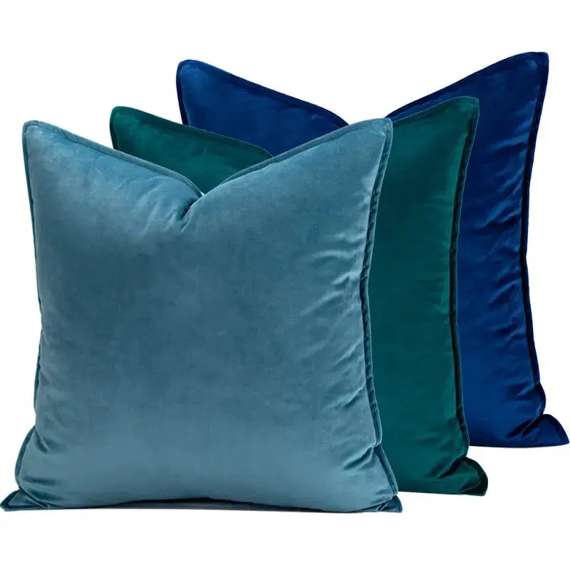 Luxe Fluwelen Kussenhoes Met Flanellen Rand