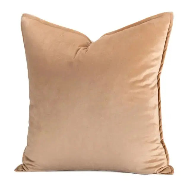 Luxe Fluwelen Kussenhoes Met Flanellen Rand