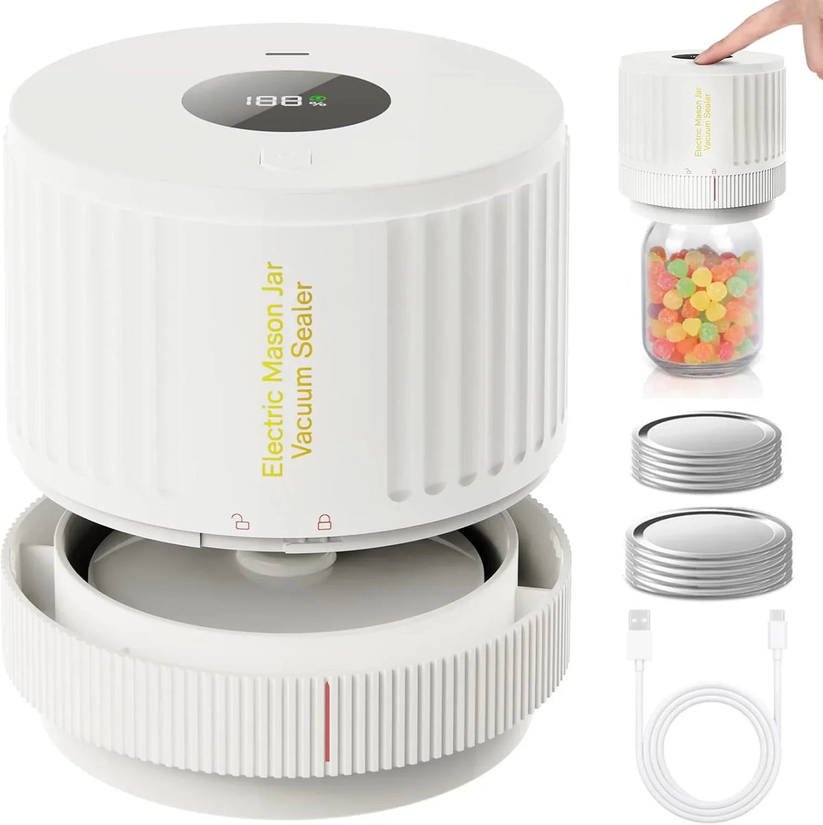 Elektrische Vacuümsealer voor Weckpotten