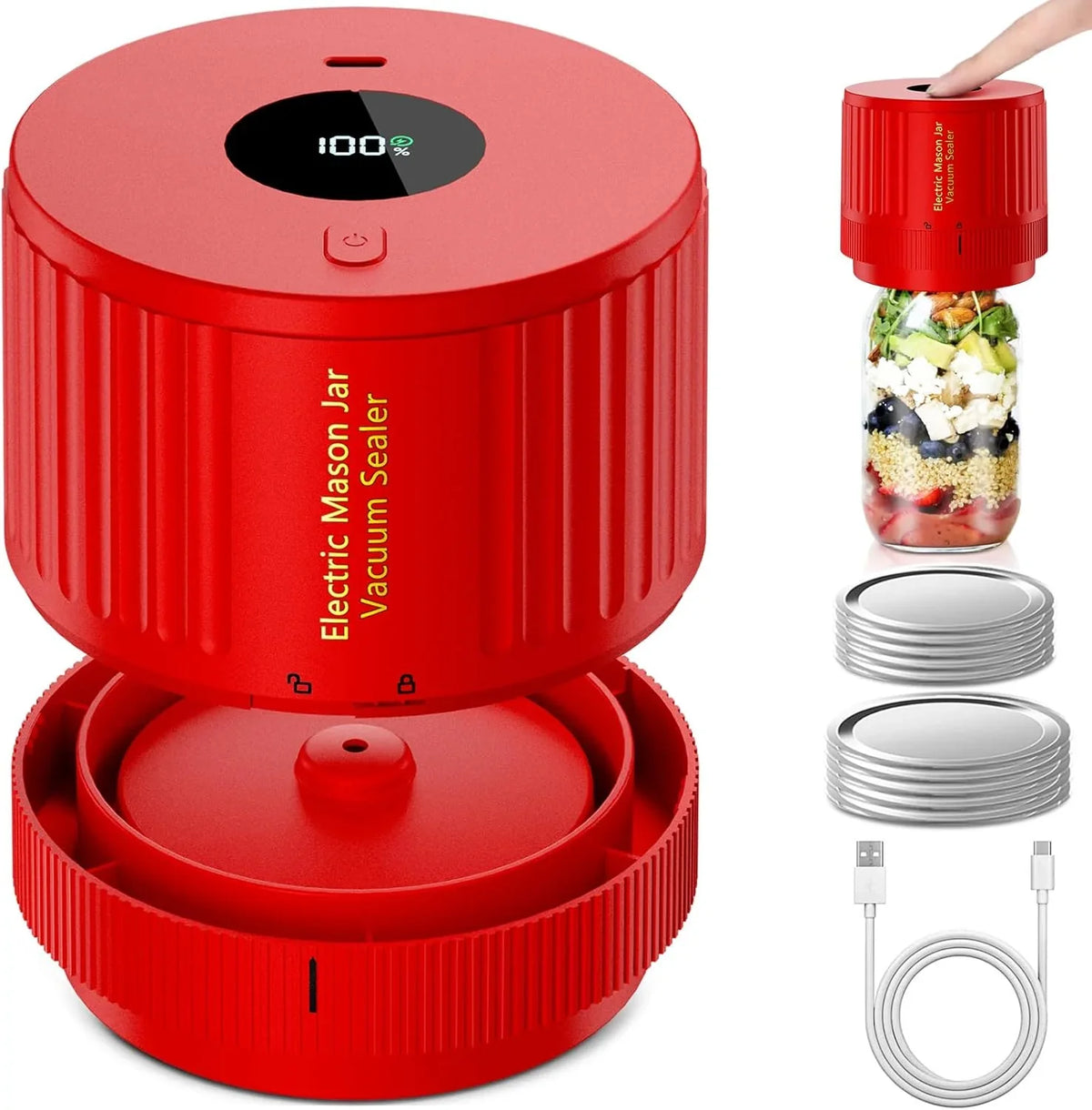 Elektrische Vacuümsealer voor Weckpotten