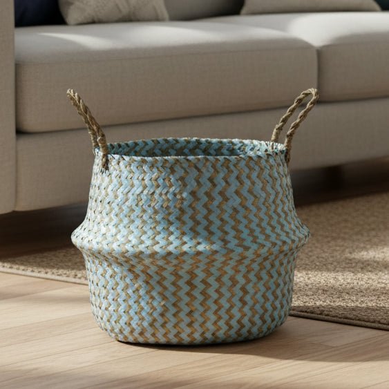 Handgemaakte opvouwbare boho plantenmand