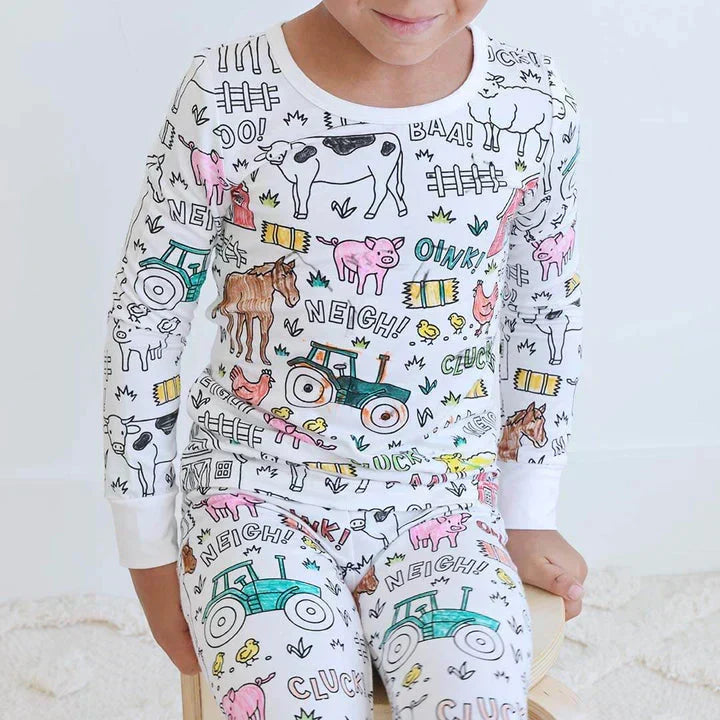 Inkleurbare Kinder Pyjama