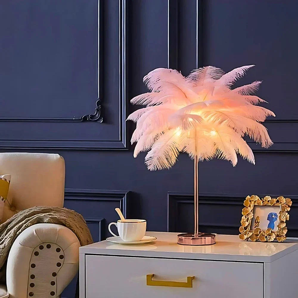 LumiFeather veren tafellamp