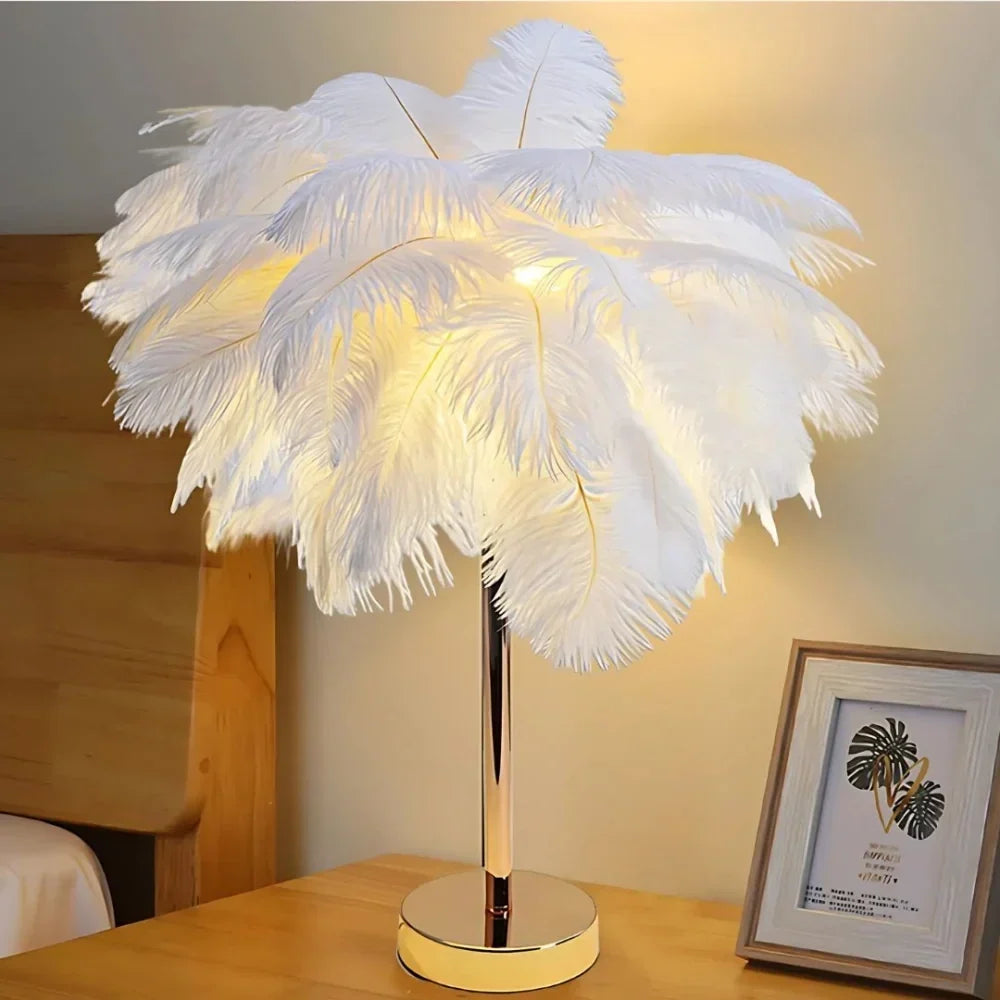 LumiFeather veren tafellamp