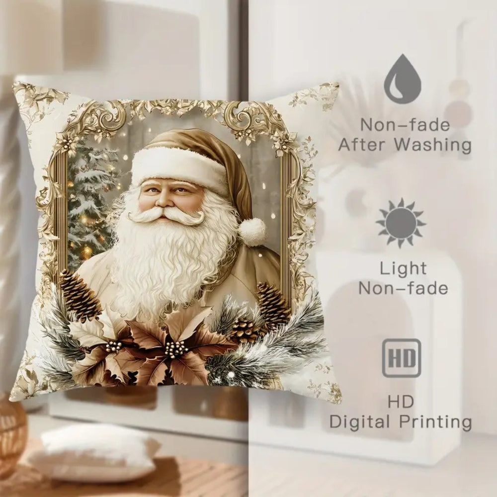 Fluwelen Kerst Kussenhoes