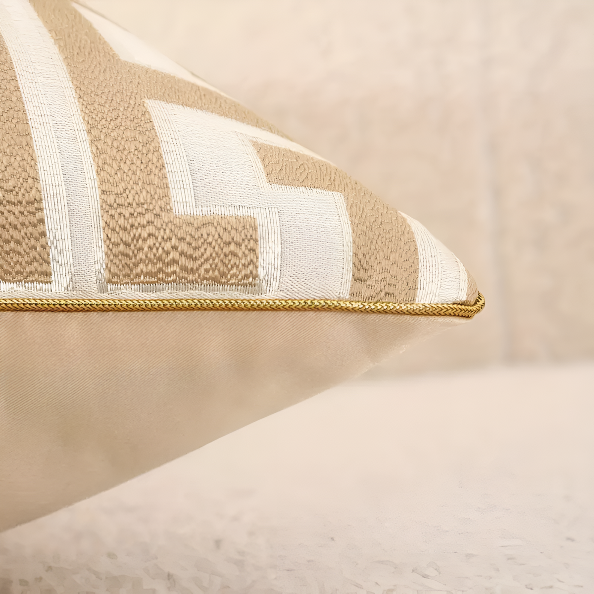 Gavino Geometrische Jacquard Kussenhoes 46x46 cm