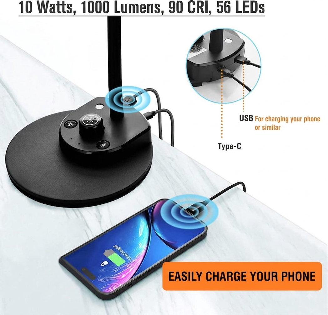 Dimbare Dubbele LED Bureaulamp
