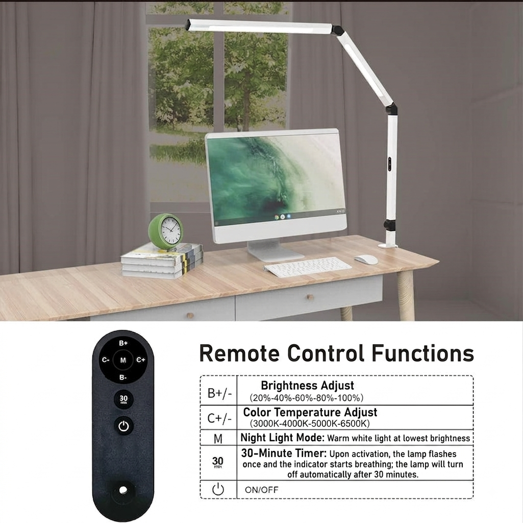 LumiFlex dubbele LED bureaulamp