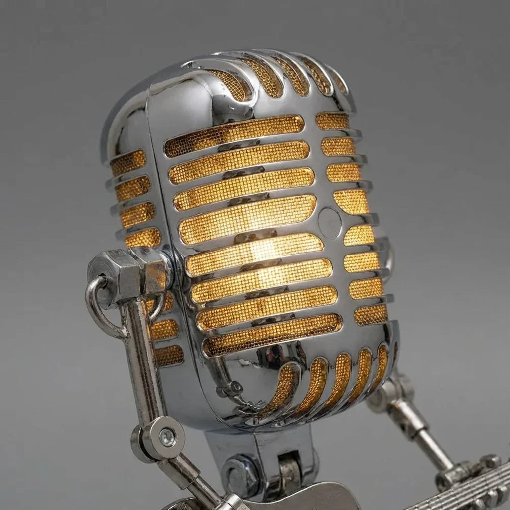 Robot Tafellamp met Gitaar