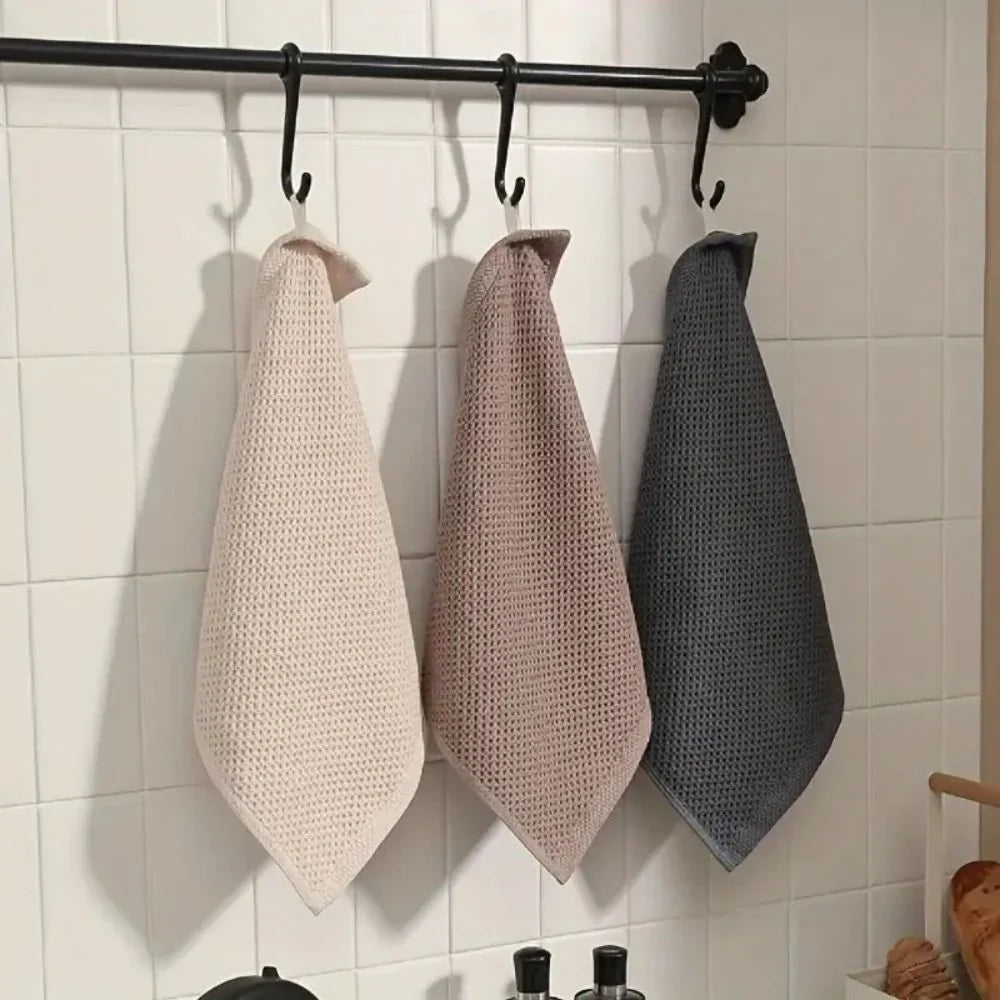 Katoenen honingraat keukendoek