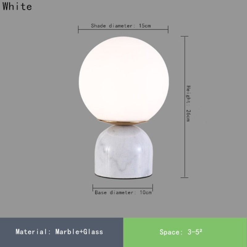 Marbela luxe marmeren tafellamp