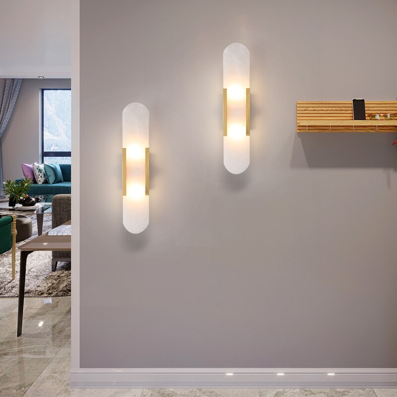 Luxe Marmeren LED Wandlamp