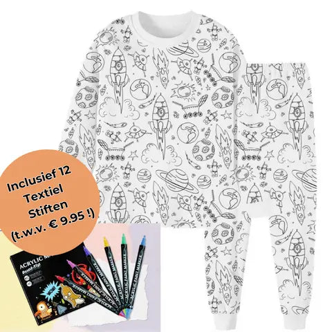Inkleurbare Kinder Pyjama