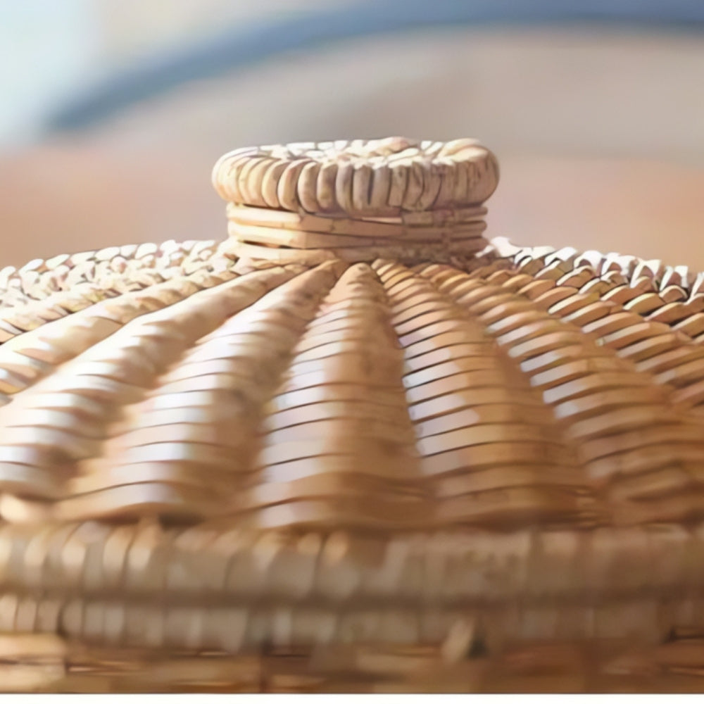 Kora handgemaakte rieten opbergmand