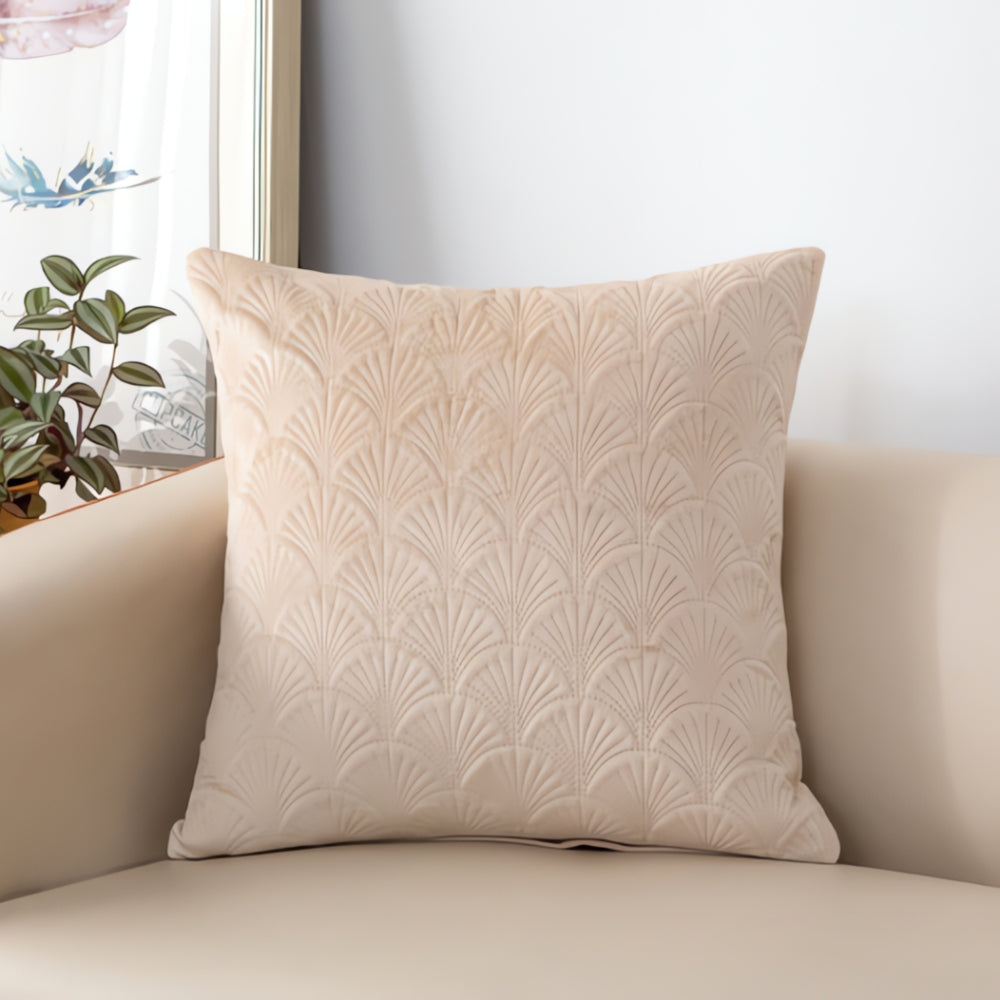 Fluwelen Kussenhoes met Schelpdesign
