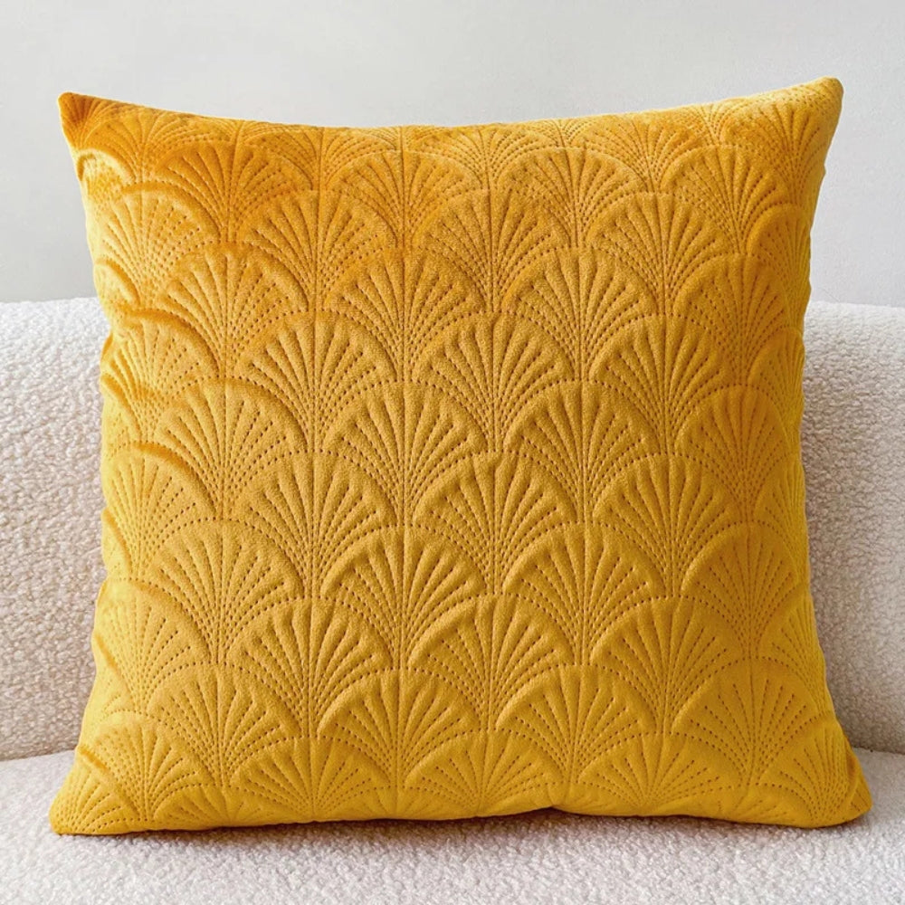 Fluwelen Kussenhoes met Schelpdesign