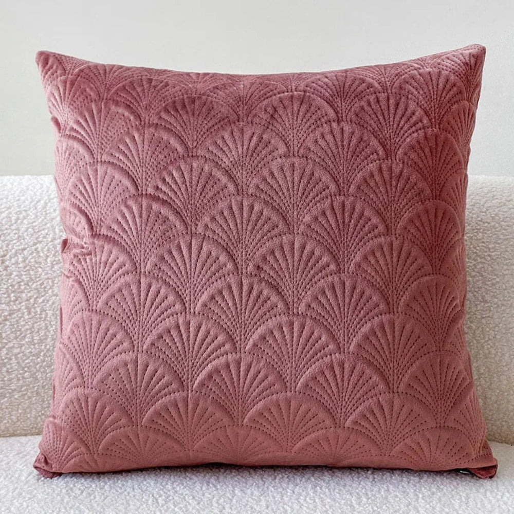 Fluwelen Kussenhoes met Schelpdesign