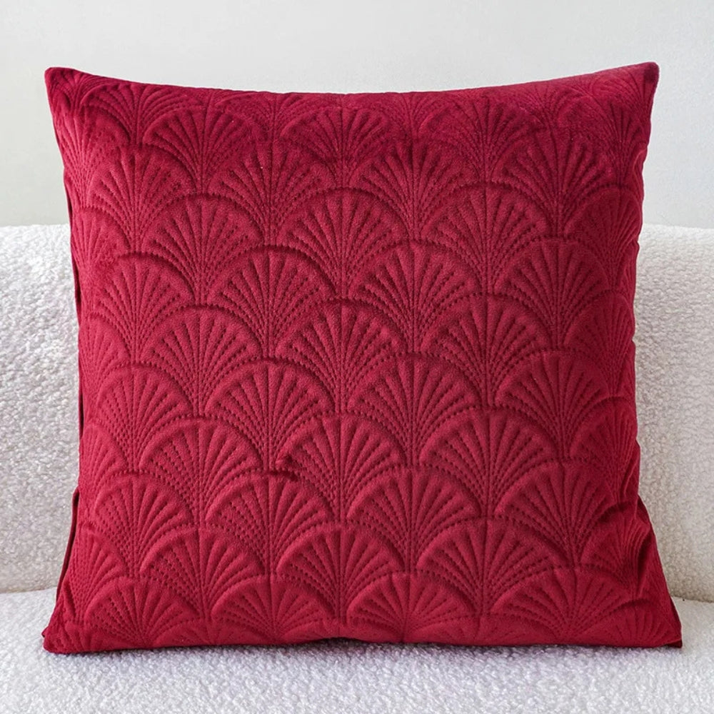 Fluwelen Kussenhoes met Schelpdesign