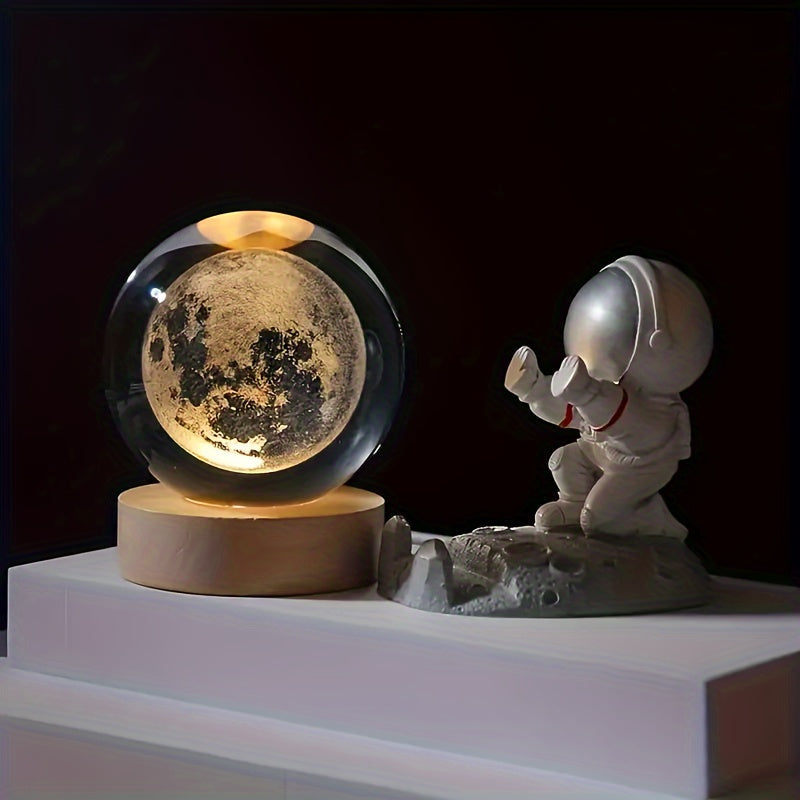 Kristallen Bol 3D LED-Nachtlamp