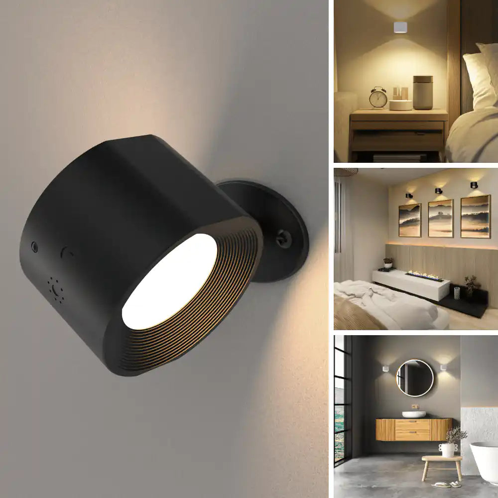 Draadloze led-muurlamp met accu