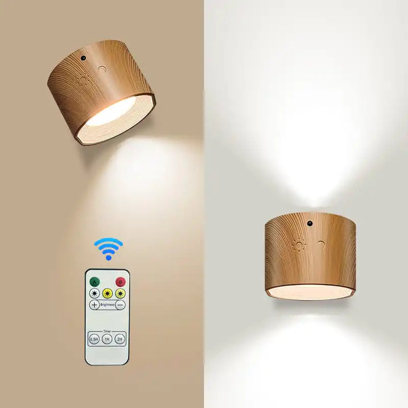 Draadloze led-muurlamp met accu