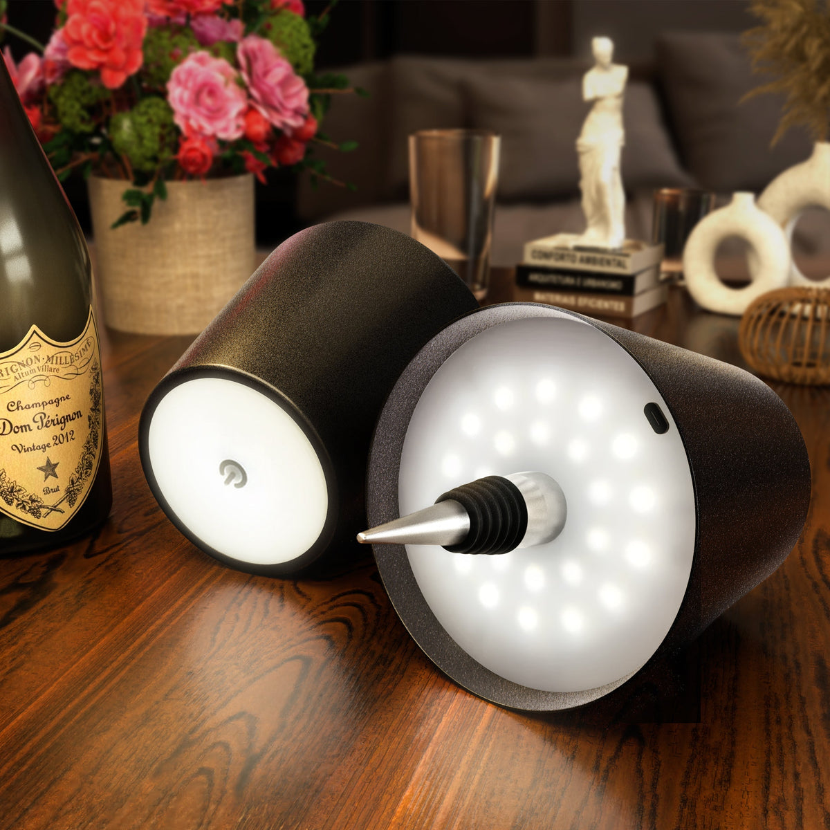 Draadloze LED Flessenlamp