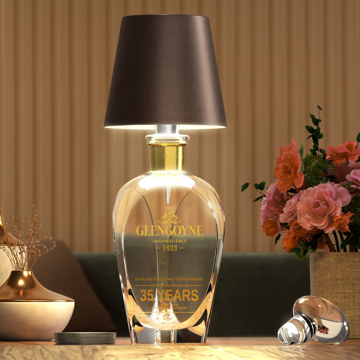 Draadloze LED Flessenlamp