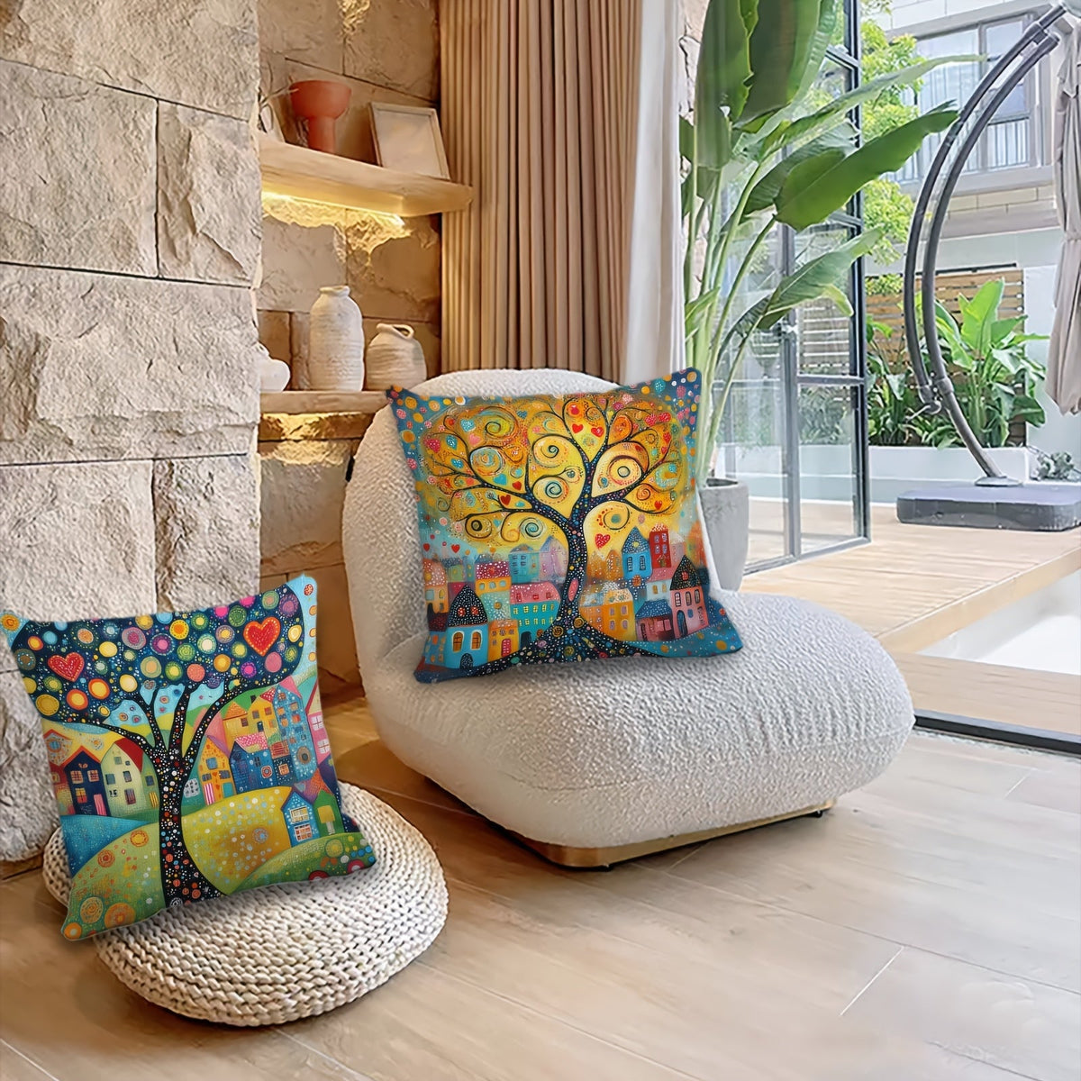 Liora Pluche Kussenslopen Set 40x40 cm
