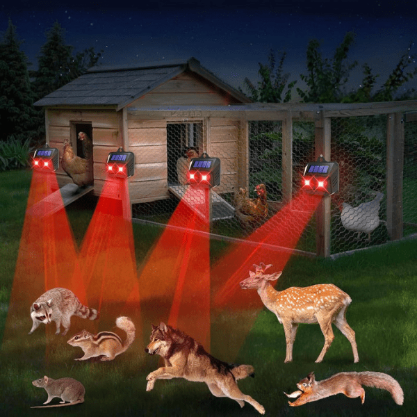 Ultrasone Dierenverjager op Zonne-energie (2 Stuks)