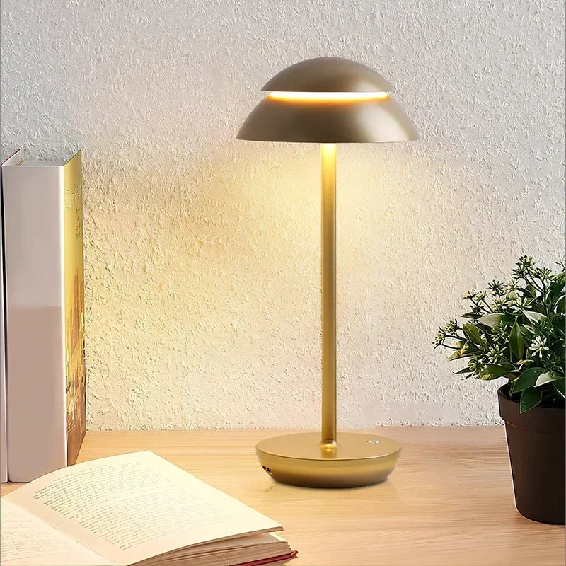 Draadloze dimbare aluminium tafellamp