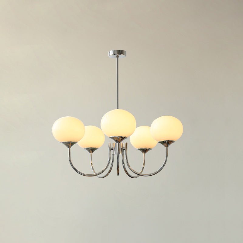 Glazen bolvorm kroonluchter plafondlamp