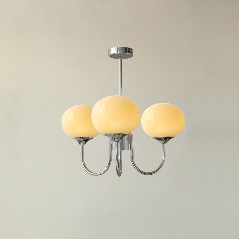Glazen bolvorm kroonluchter plafondlamp